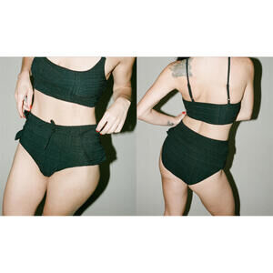 Rachel Comey Black Miron Swim Bottoms, SZ M, $153 Retail, NWOT, #1025